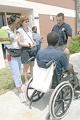 Special Needs Shelter Image of a man in a wheelchair