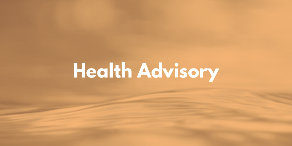 Image reading: Health Advisory